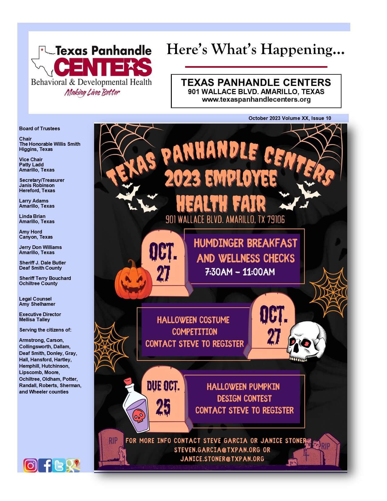 October 2023 Newsletter Cover